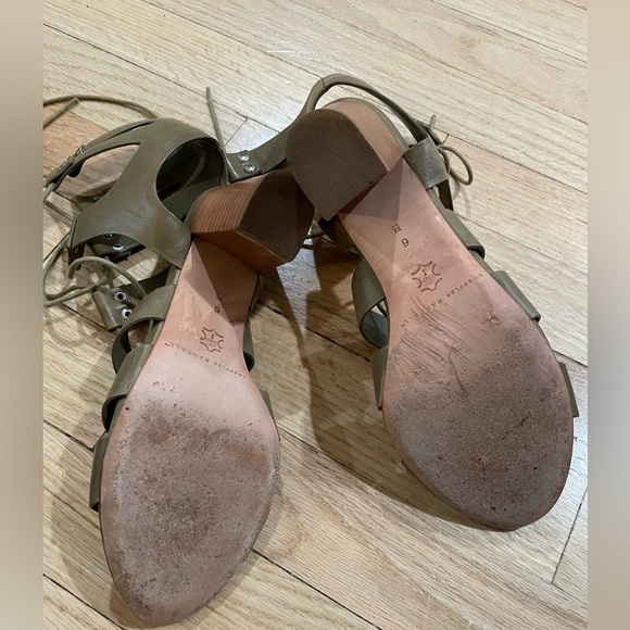 Loeffler Randall Green Gladiator Heels - Picture 4 of 5